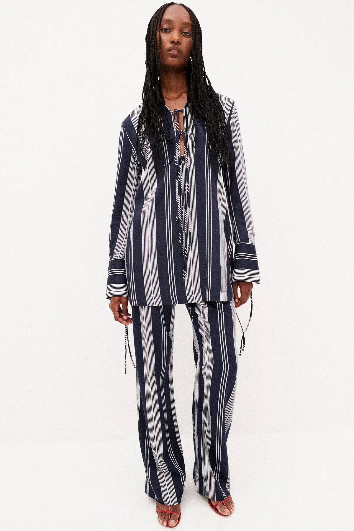 HARLOW SHIRT TIE MINI DRESS sold by Shona Joy product image thumbnail 5