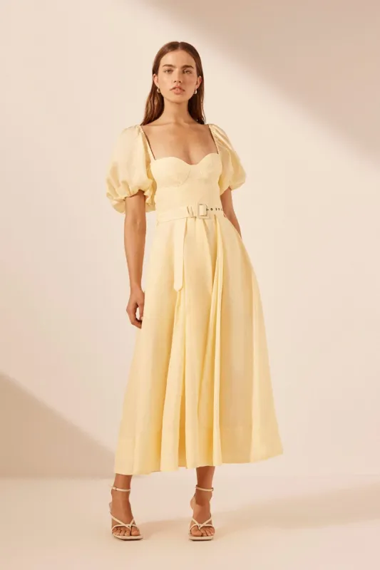 LIMON PANELLED BUSTIER MAXI DRESS | Parallel