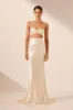 LA LUNE HIGH WAIST MAXI SKIRT - CREAM sold by Shona Joy