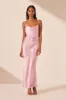 LA LUNE BIAS COWL MIDI DRESS - PEONY sold by Shona Joy