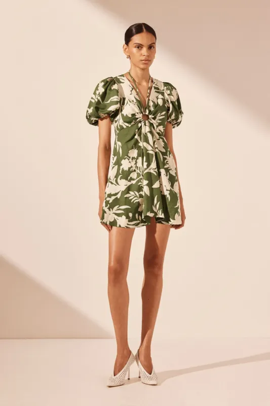 RENEE KEYHOLE RUCHED MINI DRESS sold by Shona Joy