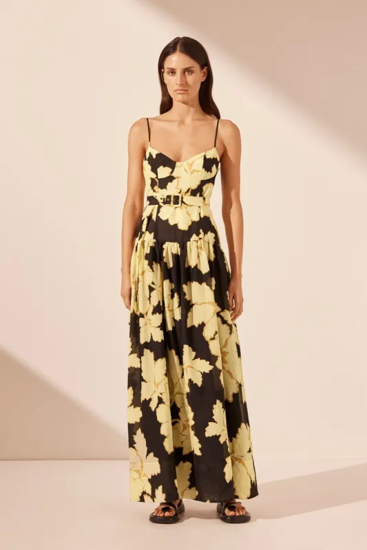 LUCIA PANELLED BUSTIER MAXI DRESS sold by Shona Joy