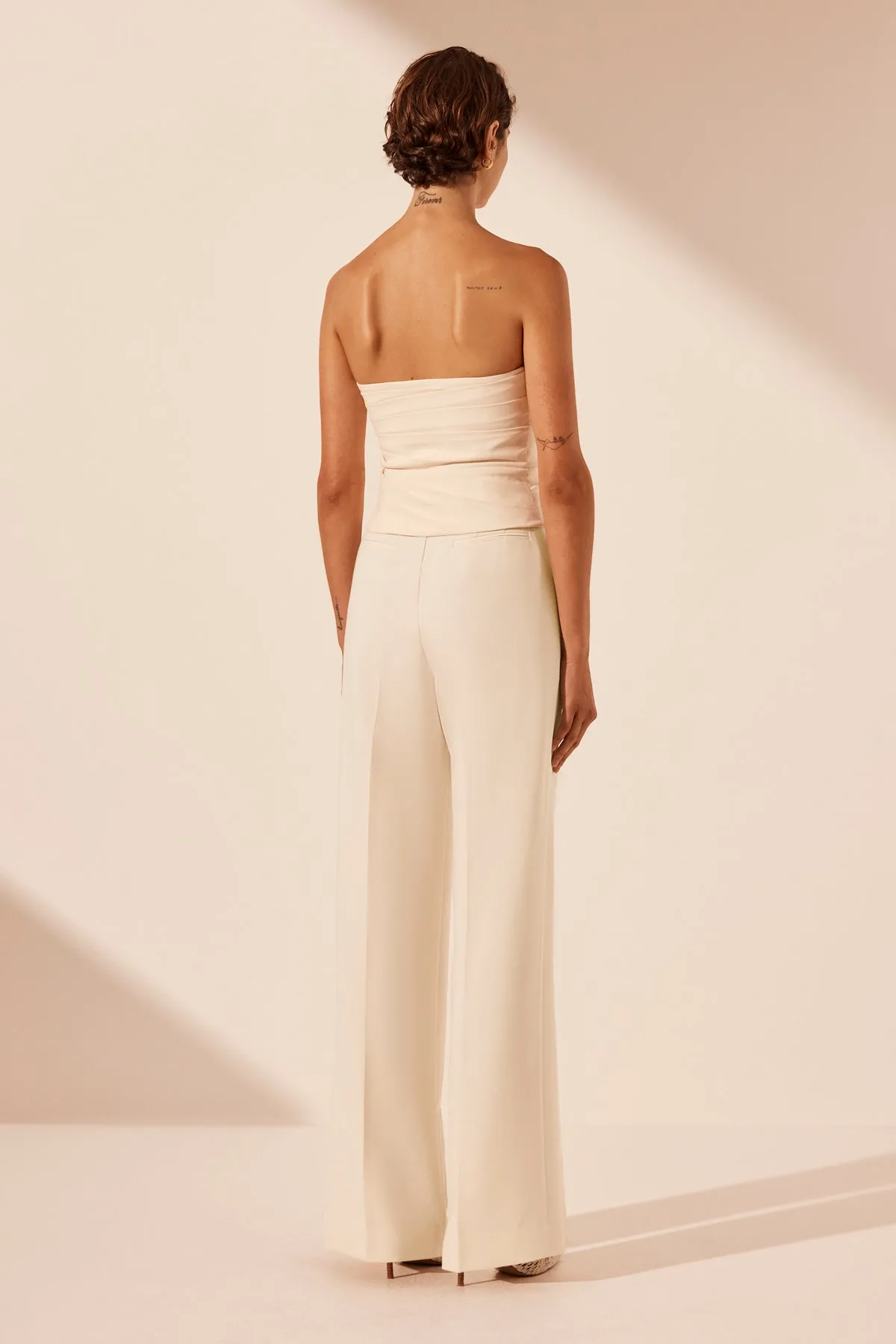 LANI STRAPLESS DRAPED BODICE - RICE sold by Shona Joy product image thumbnail 4