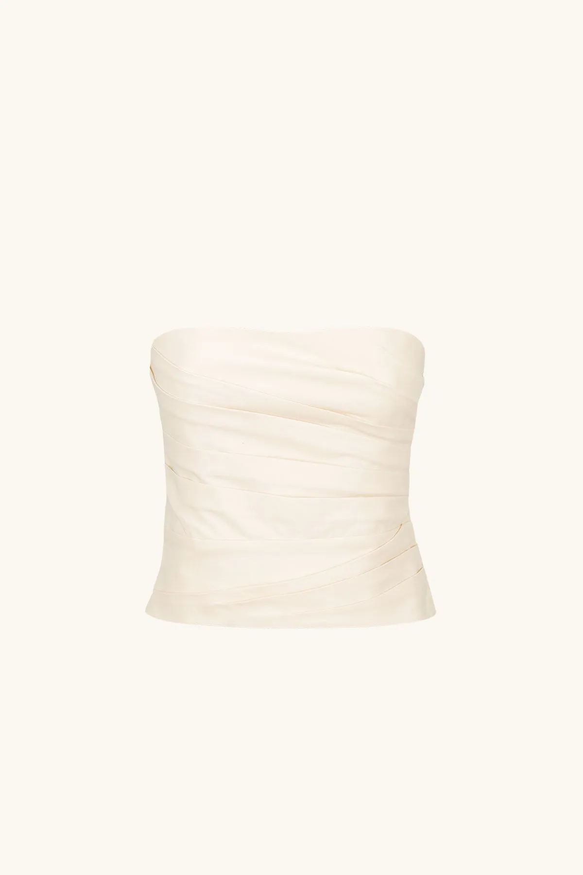 LANI STRAPLESS DRAPED BODICE - RICE sold by Shona Joy product image thumbnail 5