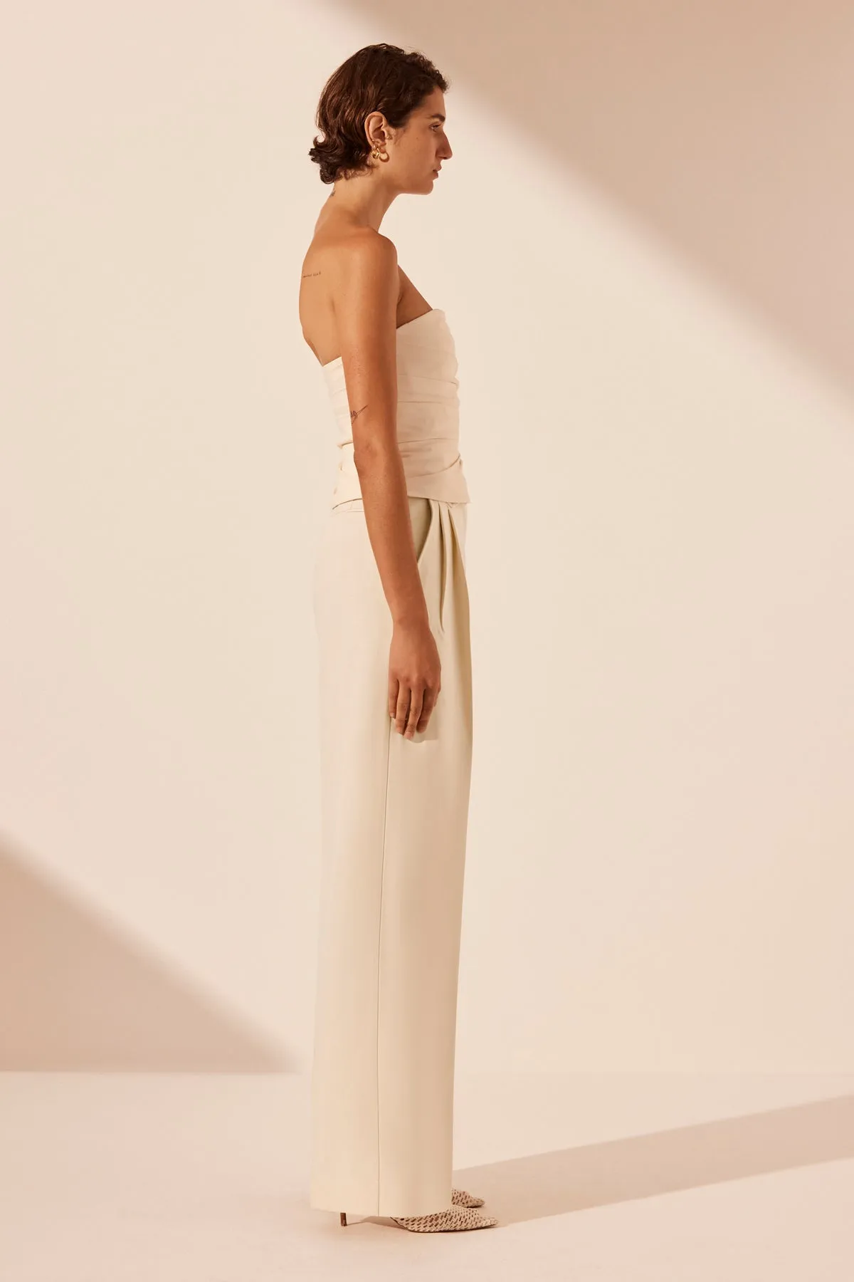 LANI STRAPLESS DRAPED BODICE - RICE sold by Shona Joy product image thumbnail 3