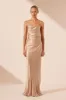 LA LUNE LACE BACK MAXI DRESS - GOLD sold by Shona Joy