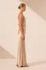 LA LUNE LACE BACK MAXI DRESS - GOLD sold by Shona Joy