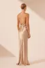 LA LUNE LACE BACK MAXI DRESS - GOLD sold by Shona Joy