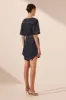 RITA PATCH POCKET MINI DRESS - DEEP INDIGO sold by Shona Joy