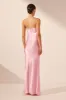 LA LUNE STRAPLESS RUCHED BODICE MAXI DRESS - PEONY sold by Shona Joy