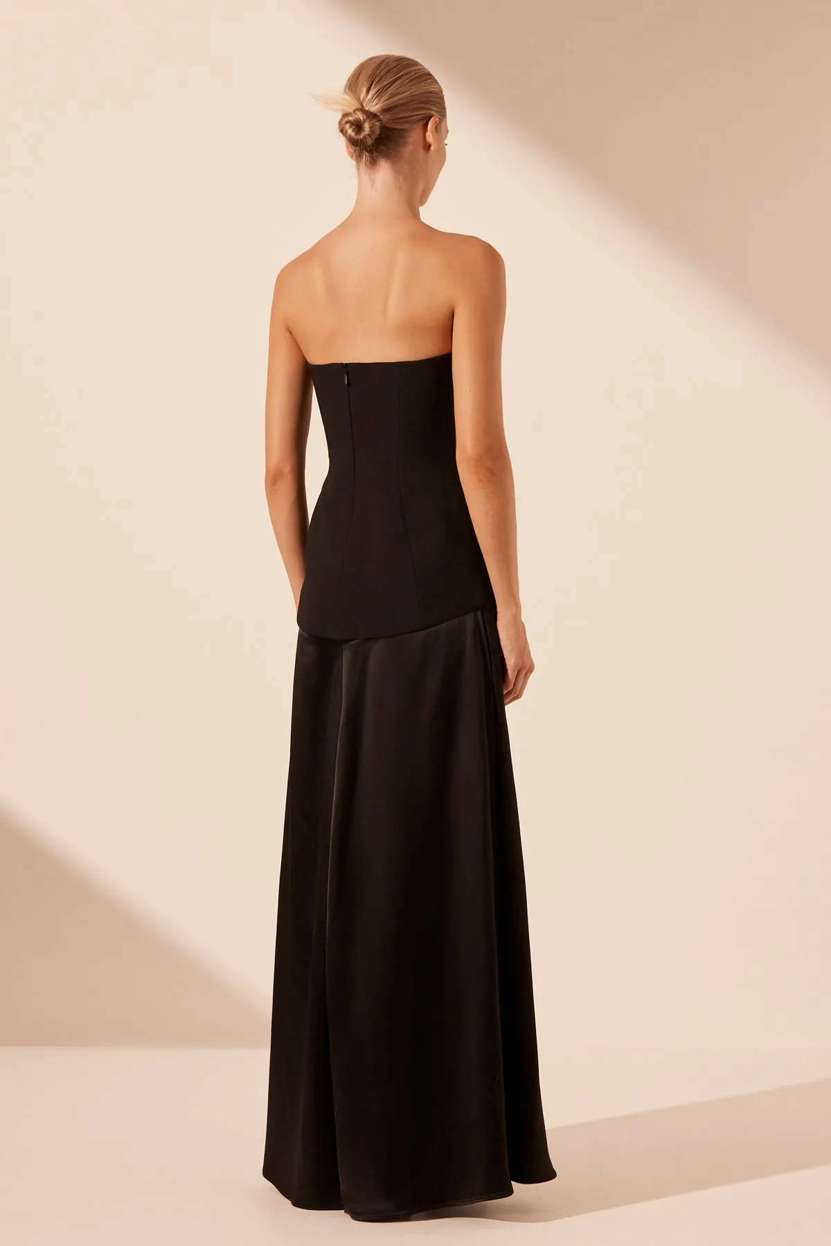 ADRI STRAPLESS PANELLED MAXI DRESS - BLACK sold by Shona Joy product image thumbnail 4