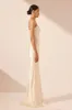 LA LUNE STRAPLESS RUCHED BODICE MAXI DRESS - CREAM sold by Shona Joy
