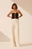 YVETTE LACE UP STRAPLESS TOP sold by Shona Joy