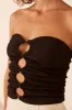 YVETTE LACE UP STRAPLESS TOP sold by Shona Joy