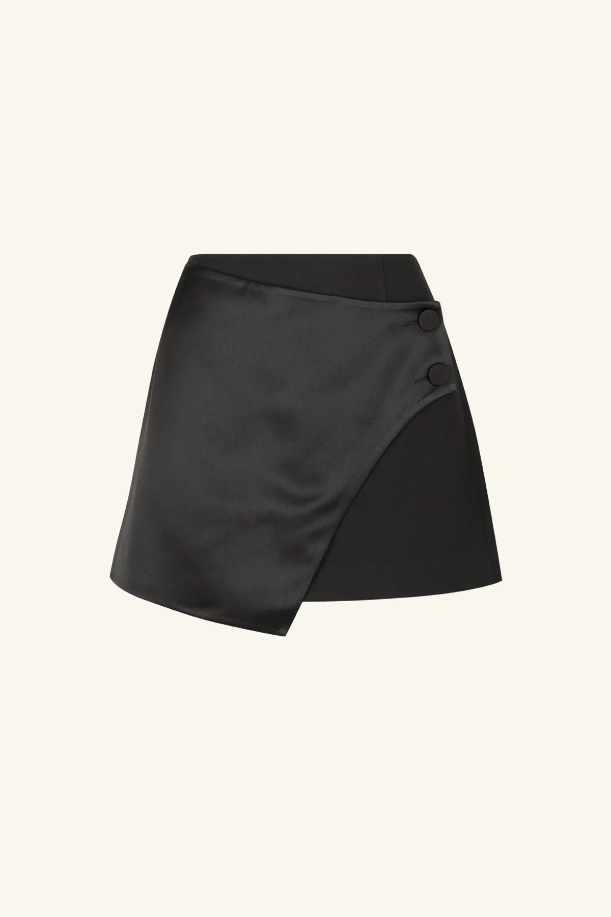 ADRI TUXDEO WRAP MINI SKIRT - BLACK sold by Shona Joy product image thumbnail 5