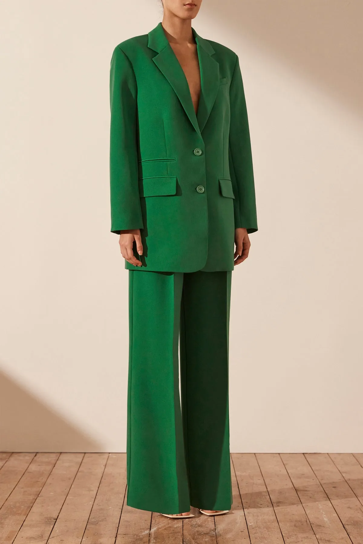 IRENA OVERSIZED BLAZER - TREE GREEN sold by Shona Joy product image thumbnail 2