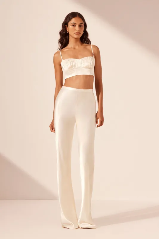 LA LUNE BIAS CUT PANT - CREAM sold by Shona Joy