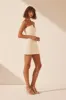 AMURA STRAPLESS BUTTON UP MINI DRESS - CREAM sold by Shona Joy