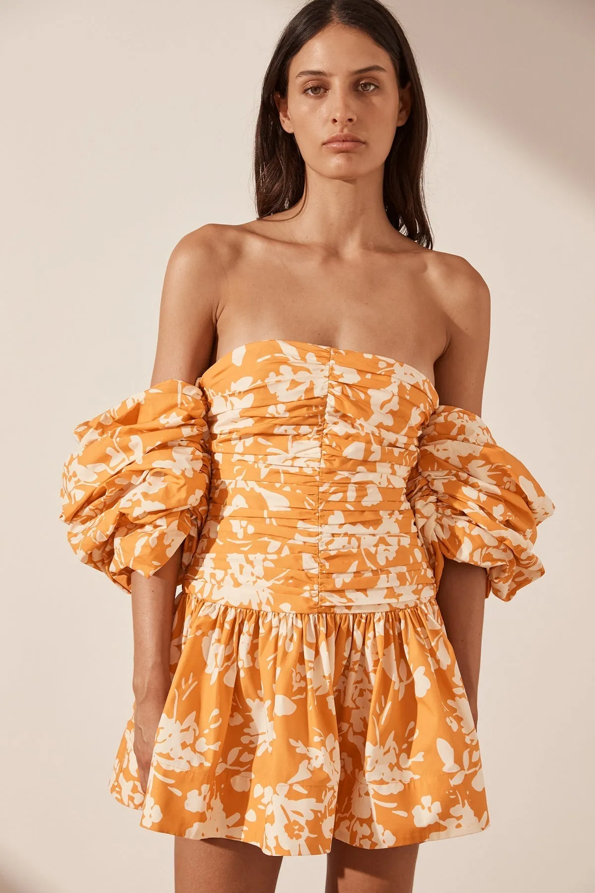 MIRELLA RUCHED FRILL MINI DRESS sold by Shona Joy product image thumbnail 2