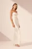 LA LUNE CORDED RUCHED MAXI DRESS - CREAM sold by Shona Joy