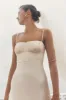 LA LUNE CORDED RUCHED MAXI DRESS - CREAM sold by Shona Joy