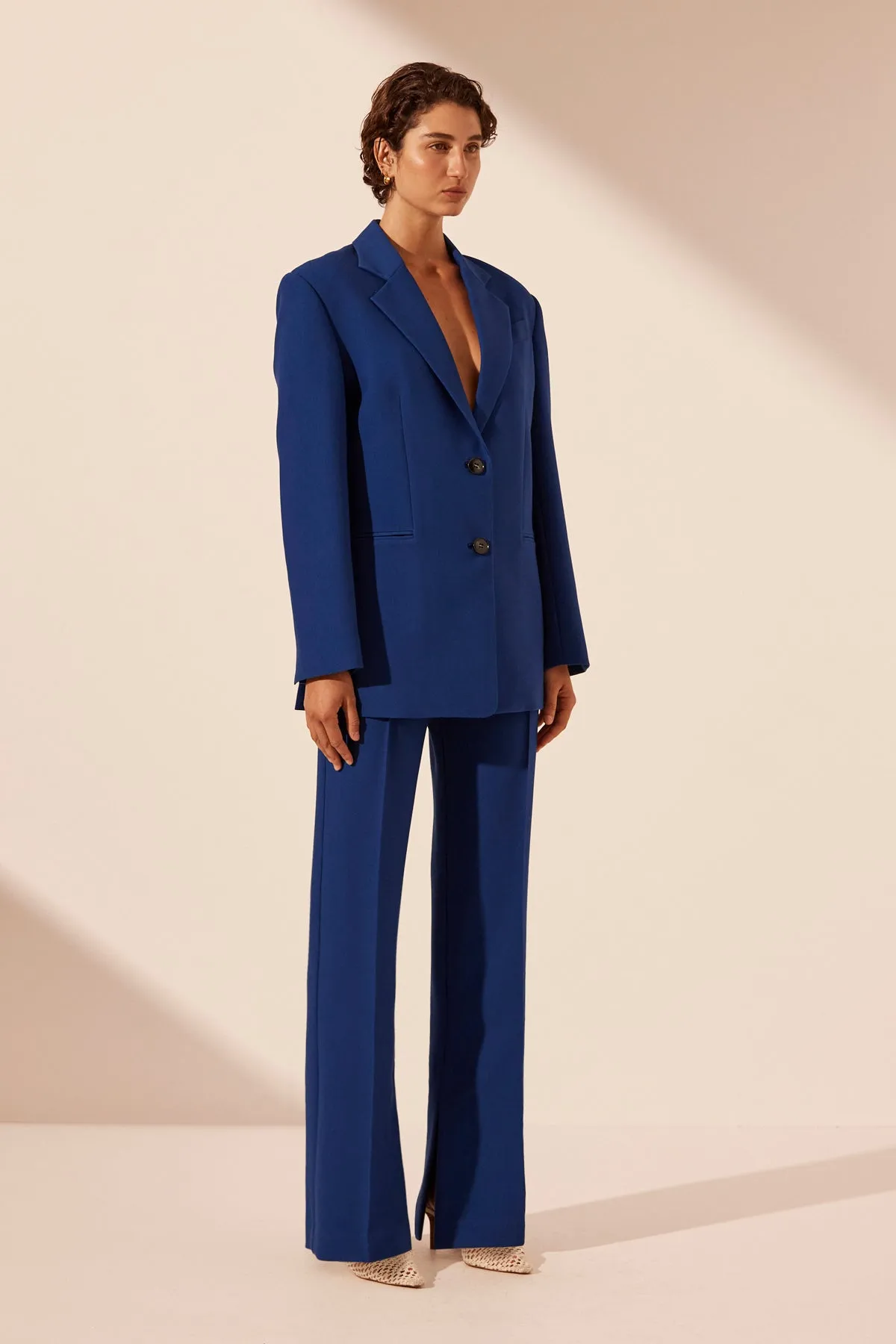 IRENA OVERSIZED TAILORED BLAZER - AZURE sold by Shona Joy product image thumbnail 2
