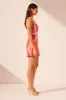 CAMILLE LACE CROSS BACK MINI DRESS - POPPY RED/IVORY sold by Shona Joy