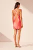 CAMILLE LACE CROSS BACK MINI DRESS - POPPY RED/IVORY sold by Shona Joy