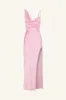 LA LUNE DRAPED SIDE SPLIT MIDI DRESS - PEONY sold by Shona Joy