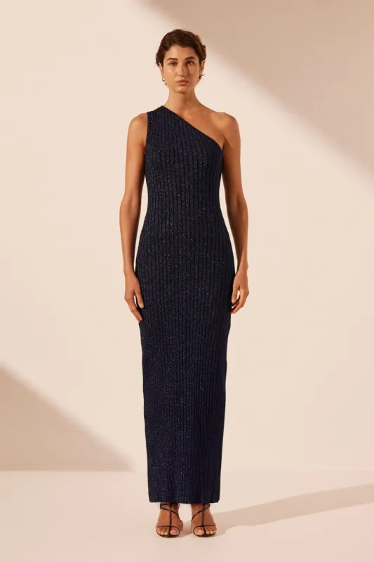 LIVIA ONE SHOULDER MAXI DRESS - NIGHT SKY sold by Shona Joy