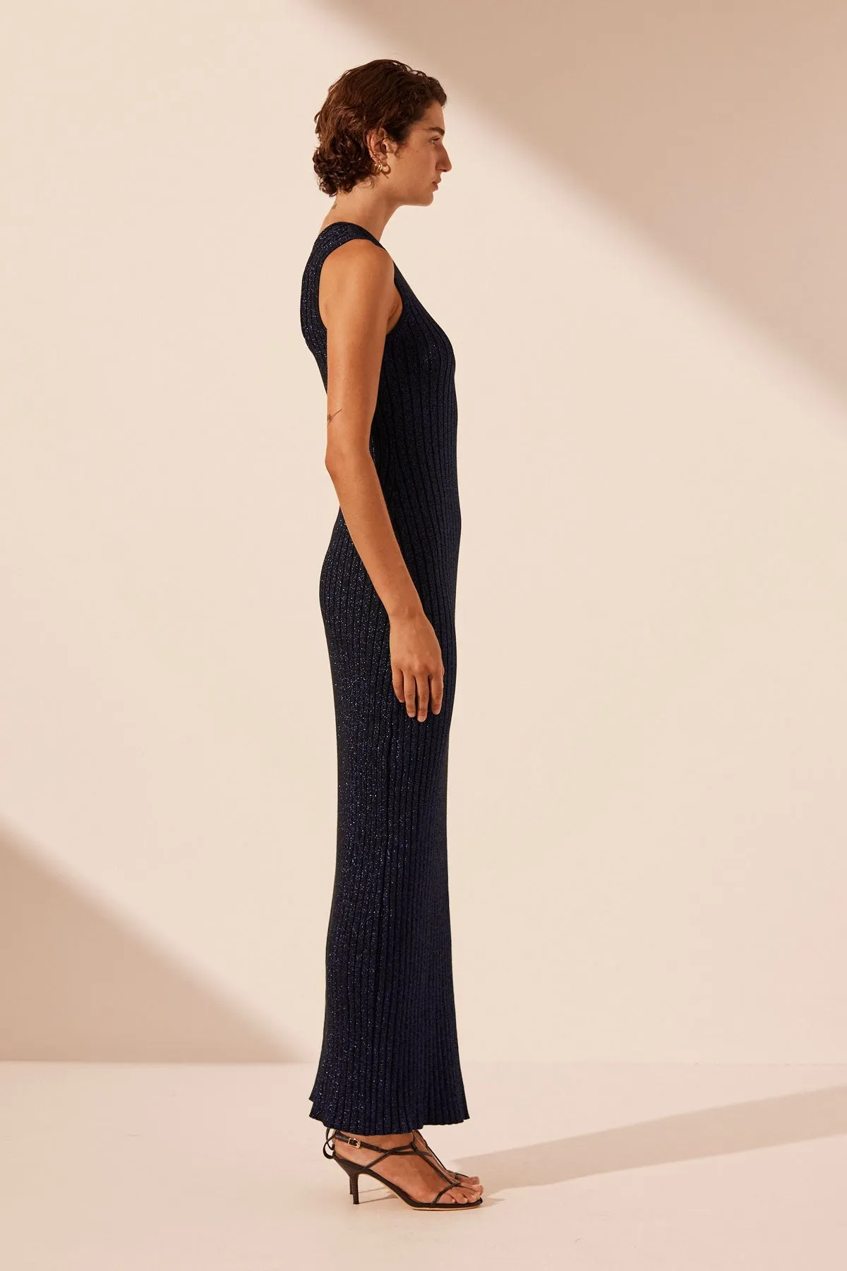 LIVIA ONE SHOULDER MAXI DRESS - NIGHT SKY sold by Shona Joy product image thumbnail 4