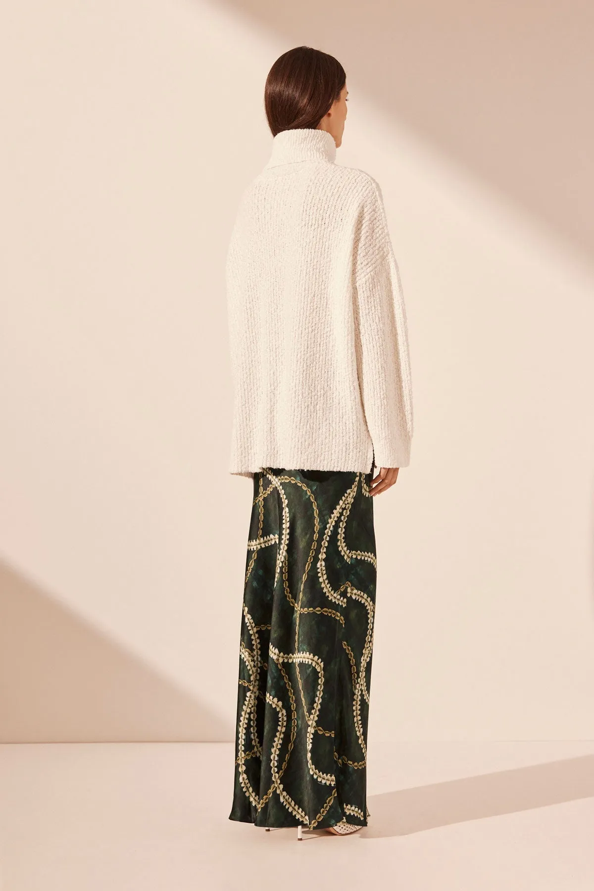 VAIANA ROLL NECK JUMPER - IVORY sold by Shona Joy product image thumbnail 5