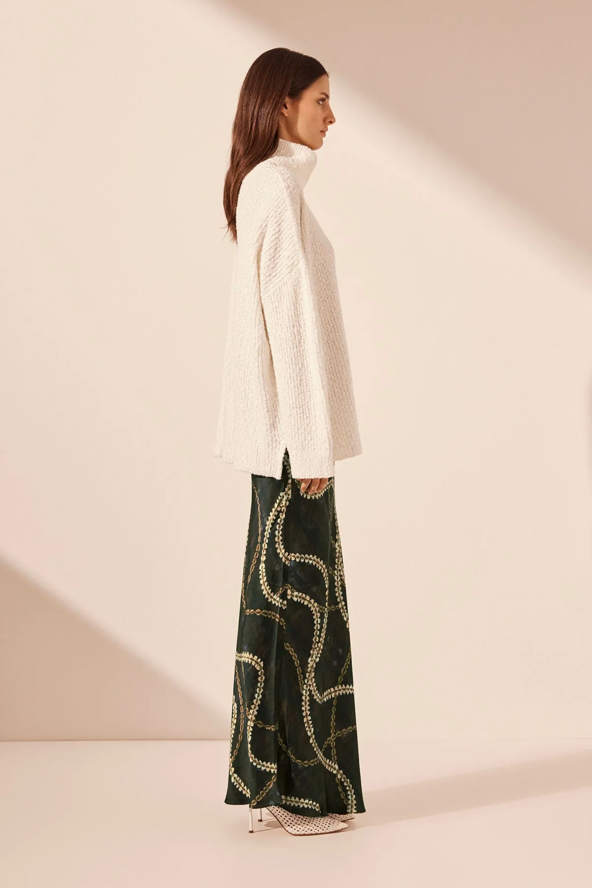 VAIANA ROLL NECK JUMPER - IVORY sold by Shona Joy product image thumbnail 4