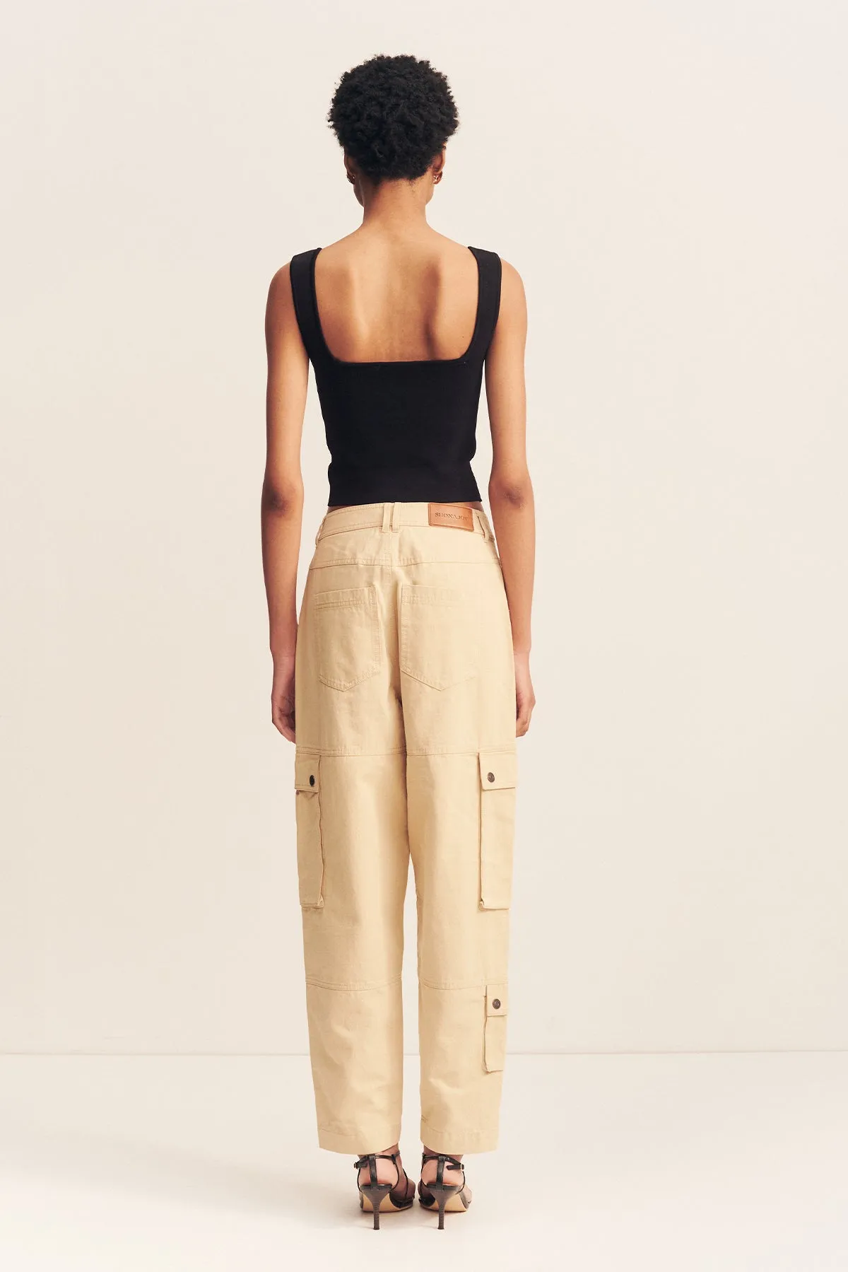 ARIANA CARGO TAPERED PANT - SAND sold by Shona Joy product image thumbnail 4