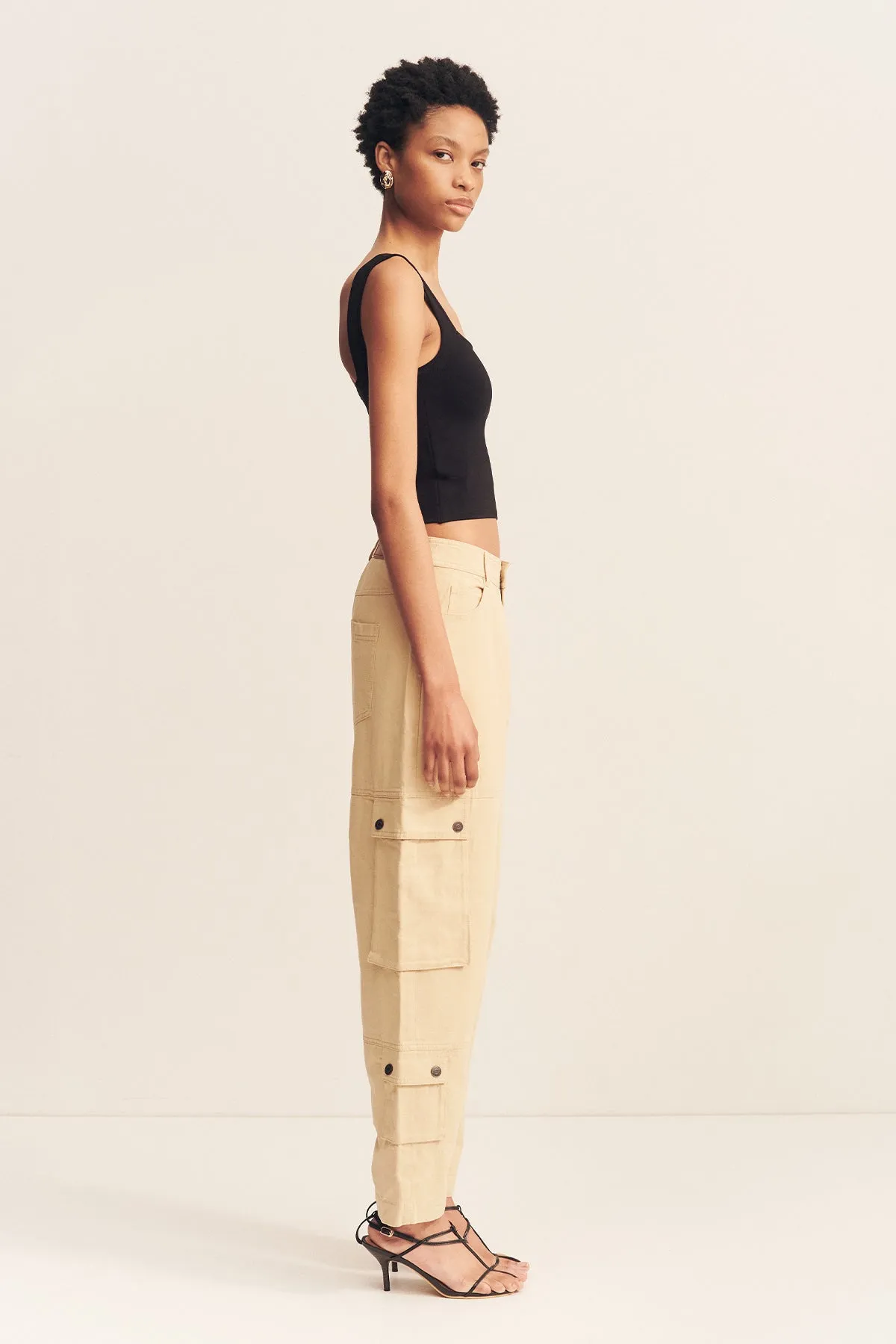 ARIANA CARGO TAPERED PANT - SAND sold by Shona Joy product image thumbnail 3