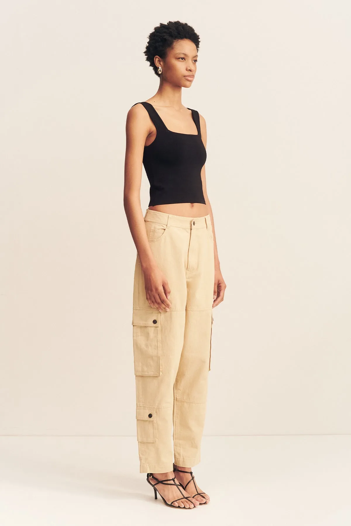 ARIANA CARGO TAPERED PANT - SAND sold by Shona Joy product image thumbnail 2