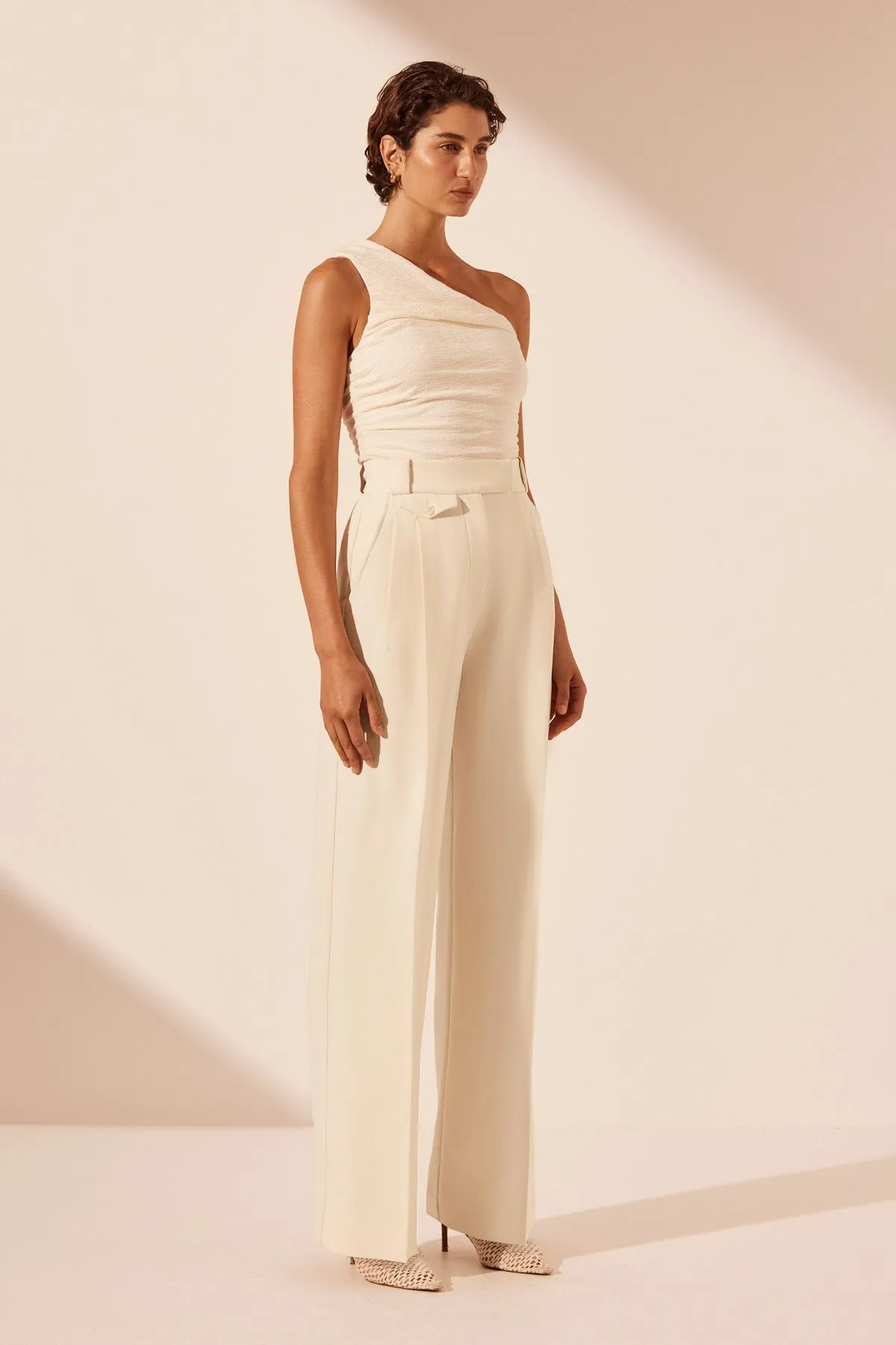 IRENA HIGH WAISTED TAILORED PANT - RICE sold by Shona Joy product image thumbnail 2