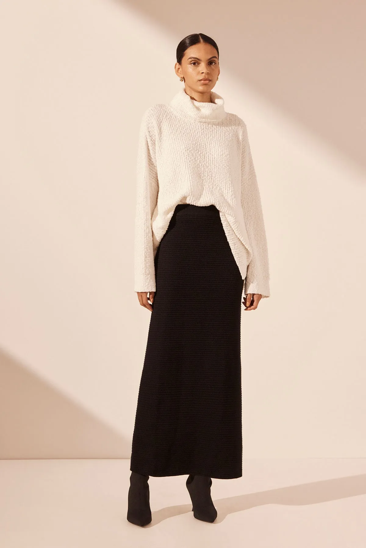 EVE MAXI SKIRT - BLACK sold by Shona Joy