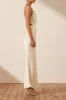 MILO RUCHED OPEN BACK HALTER MIDI DRESS - COCONUT sold by Shona Joy