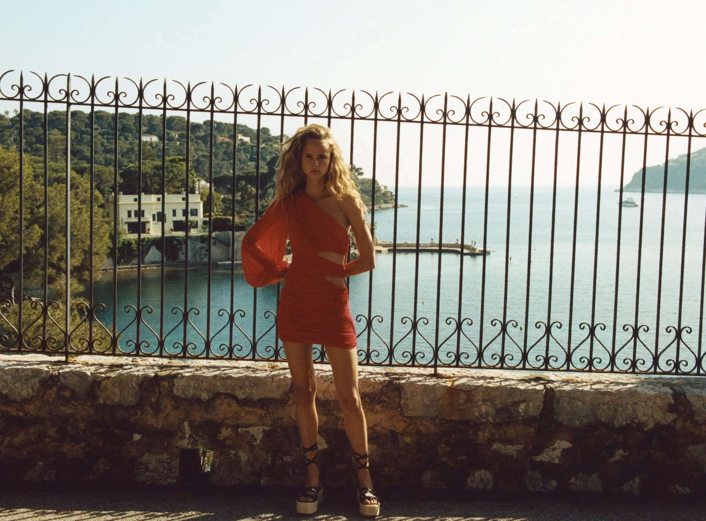 MARGOT ONE SHOULDER CUT OUT MINI DRESS - SAILOR RED sold by Shona Joy product image thumbnail 3