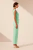 LANI PLUNGED CUT OUT MAXI DRESS - AQUA sold by Shona Joy