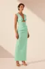 LANI PLUNGED CUT OUT MAXI DRESS - AQUA sold by Shona Joy
