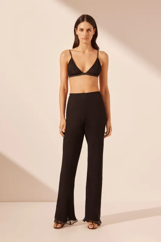MIRA TRIANGLE BRALETTE - BLACK sold by Shona Joy