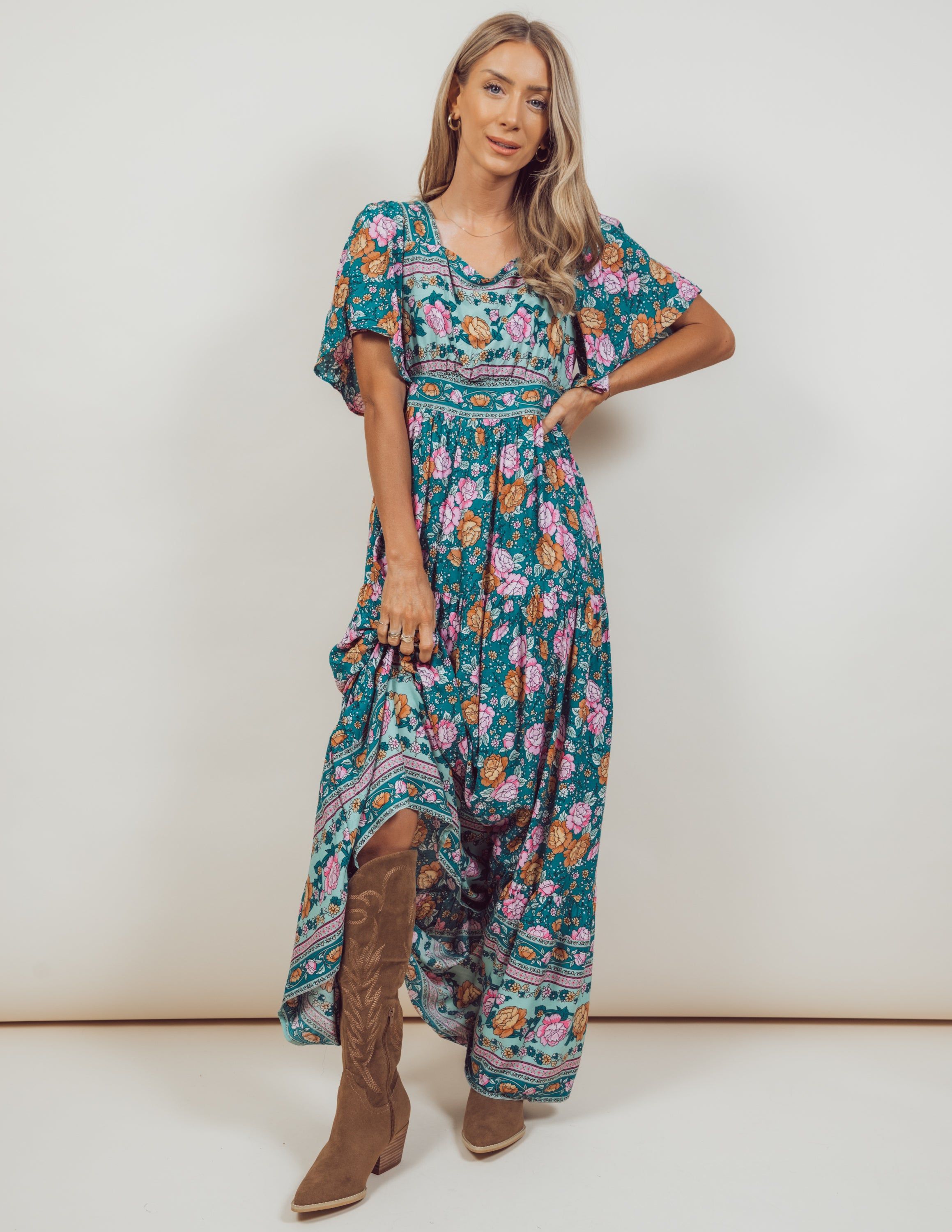 Jules Floral Maxi Dress sold by Shop Stevie product image thumbnail 2