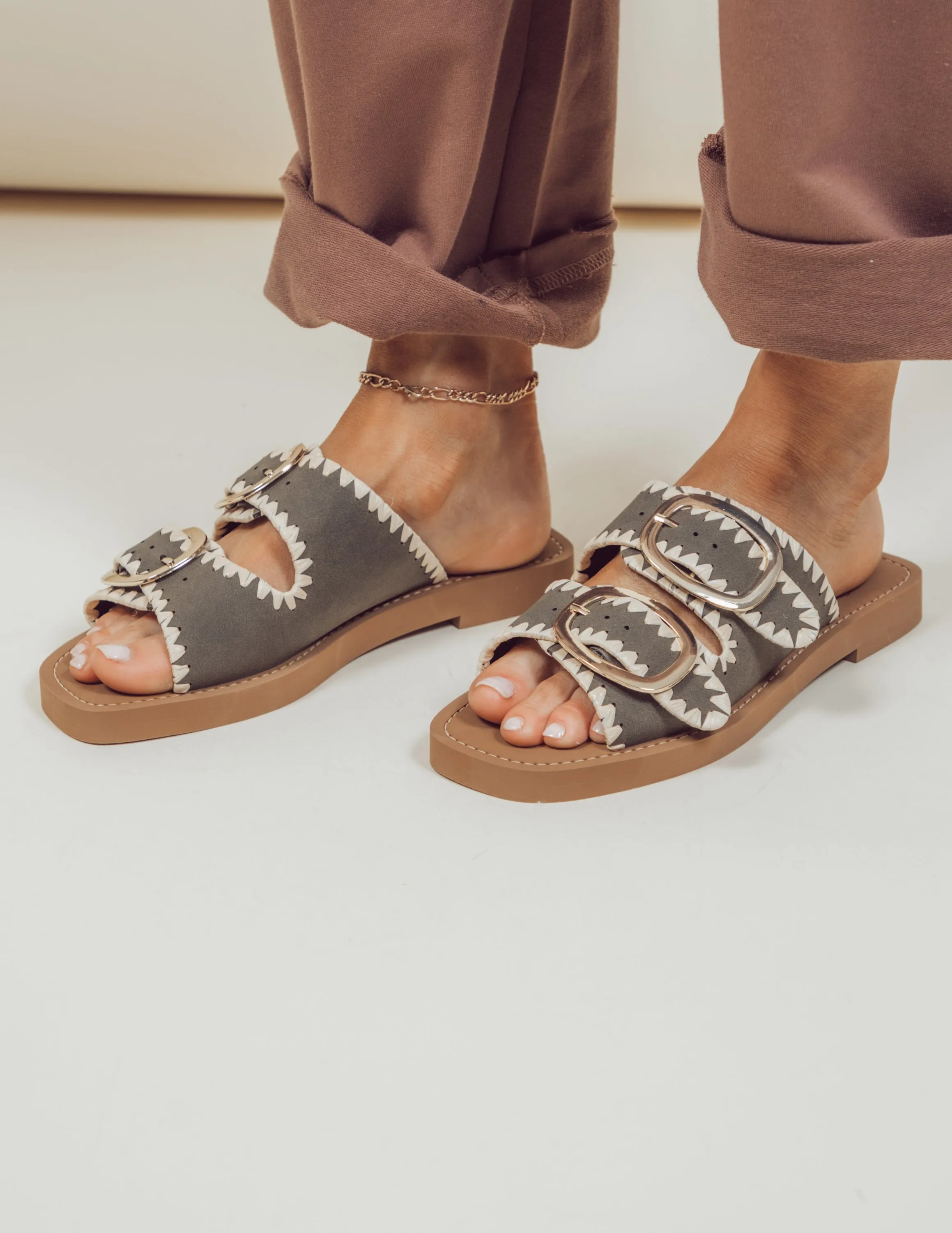 Tivoli Double Buckle Sandals sold by Shop Stevie product image thumbnail 5