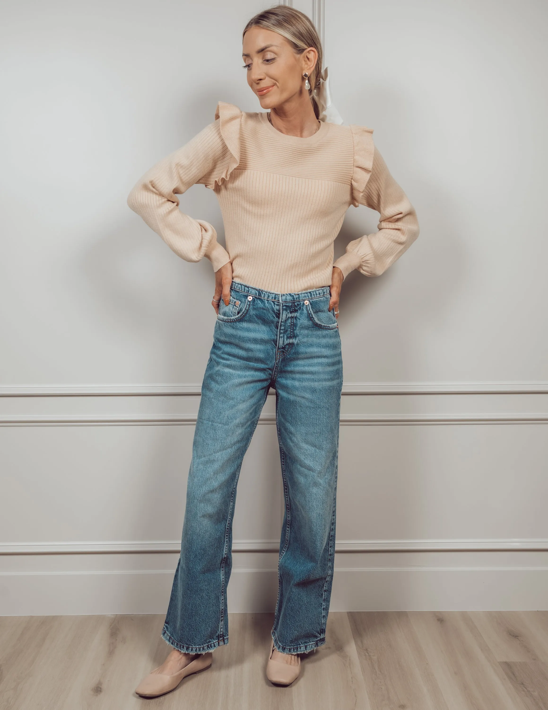 Mary Ruffle Sweater sold by Shop Stevie product image thumbnail 4