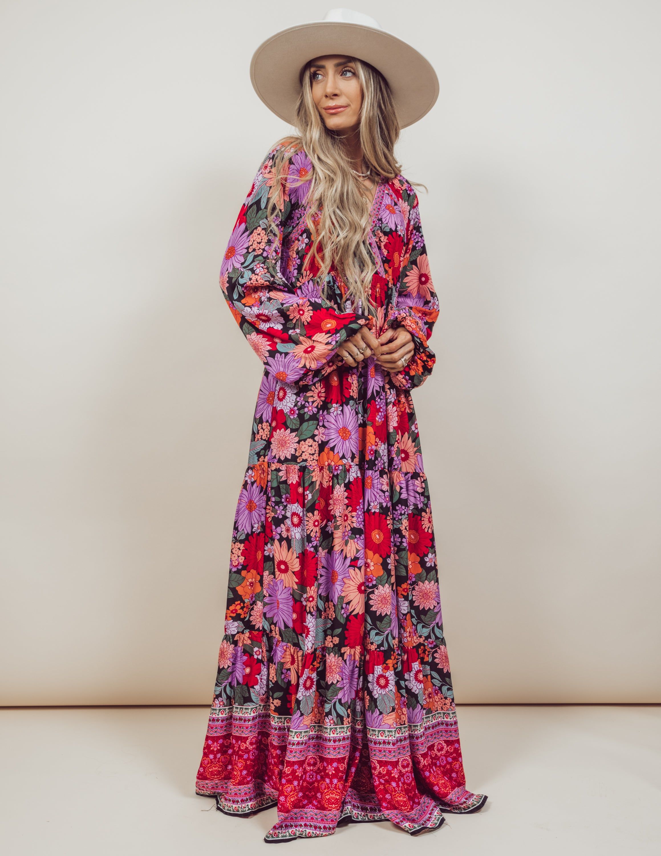 Ebony Floral Maxi Dress sold by Shop Stevie