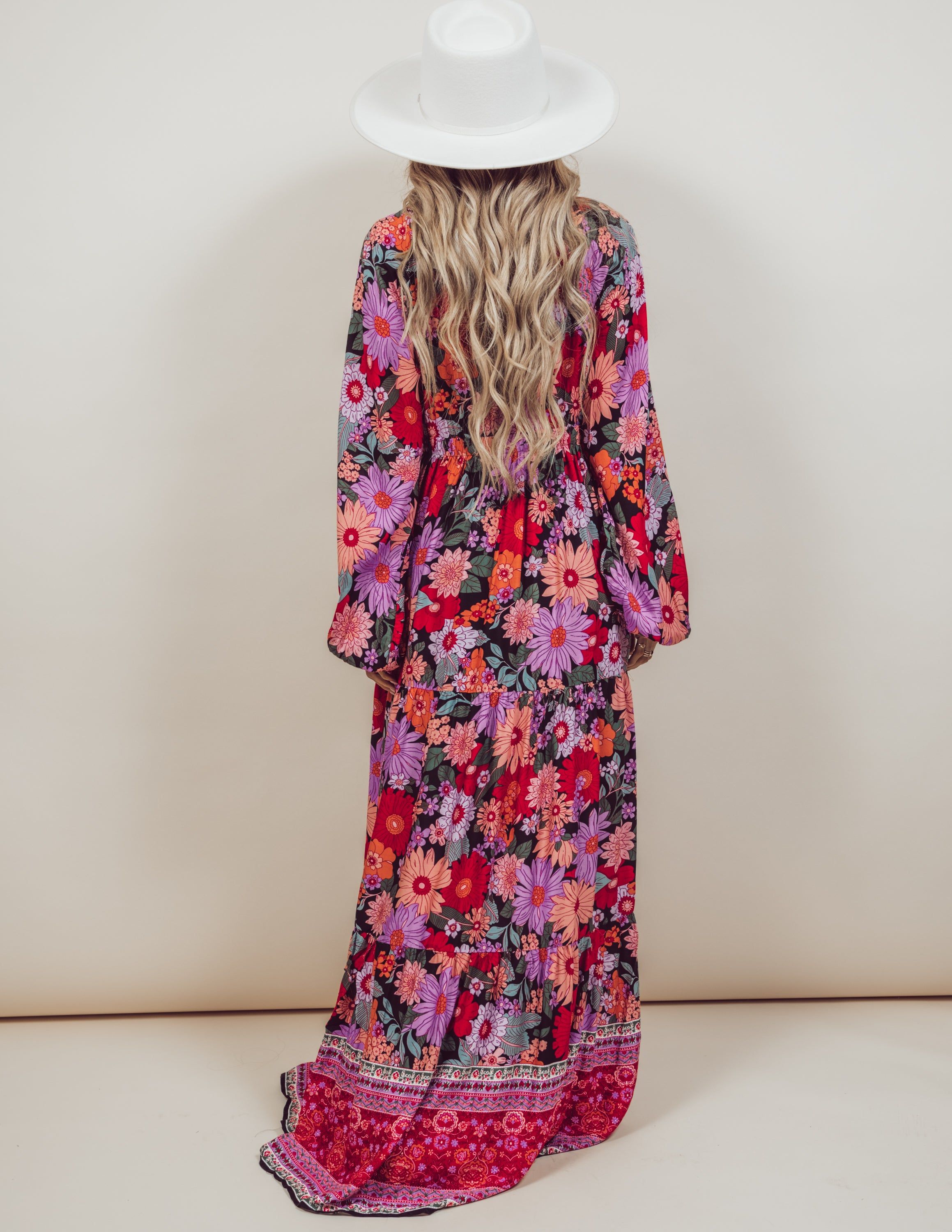 Ebony Floral Maxi Dress sold by Shop Stevie product image thumbnail 4