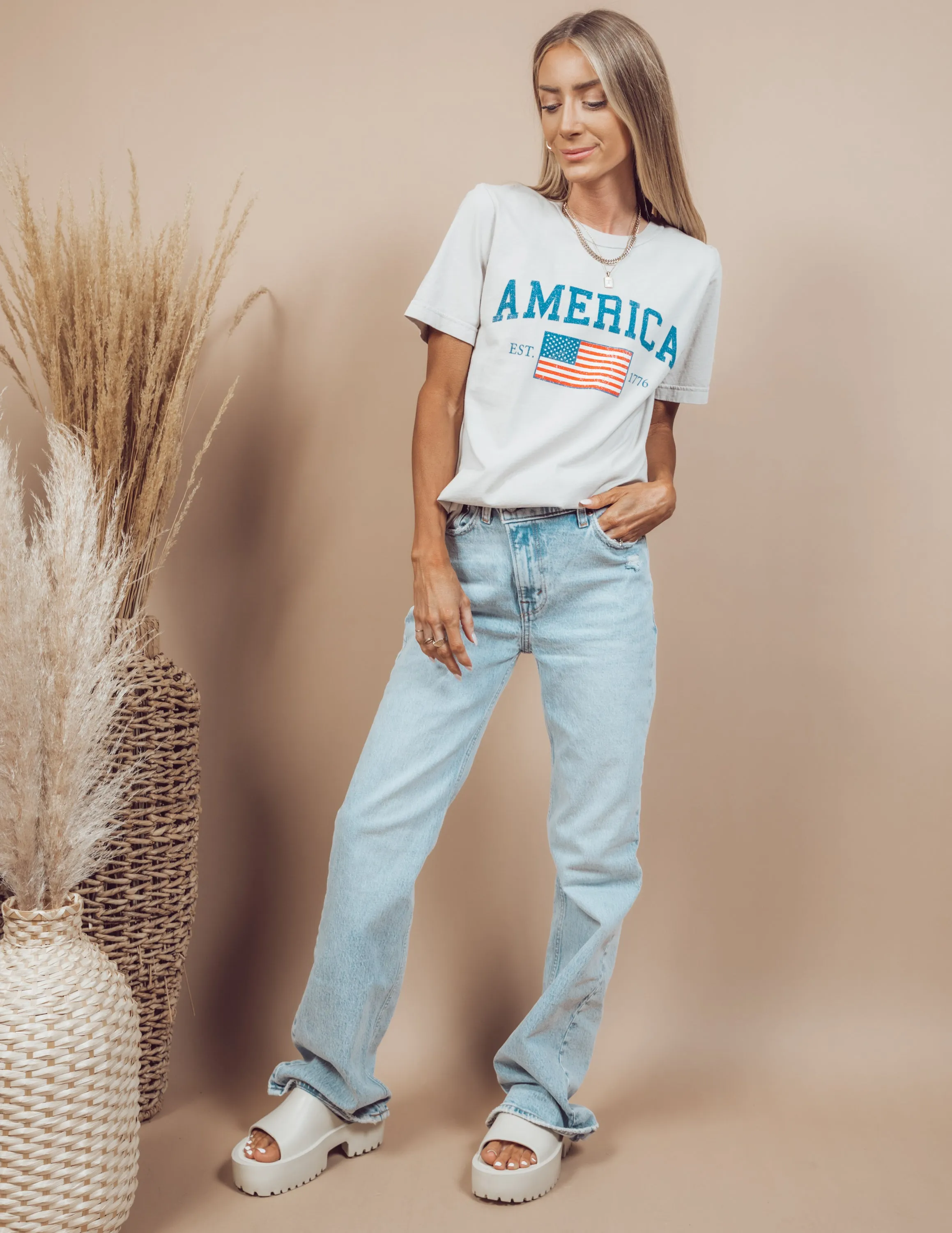 American Flag Graphic Tee sold by Shop Stevie product image thumbnail 2