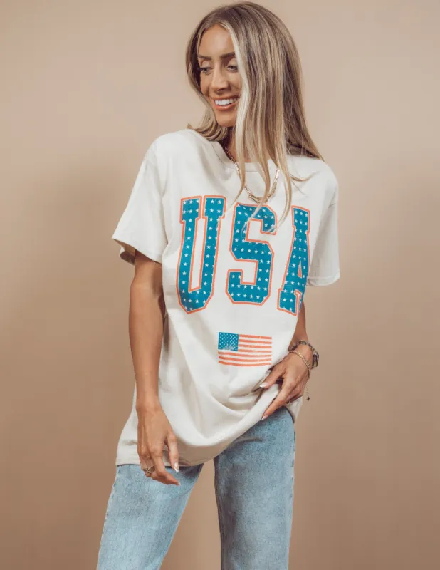 Oversized USA Graphic Tee sold by Shop Stevie